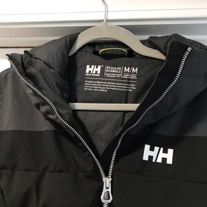 Helly Hansen Womens Black and Grey Imperial Puffer Ski Jacket Size MEDIUM.